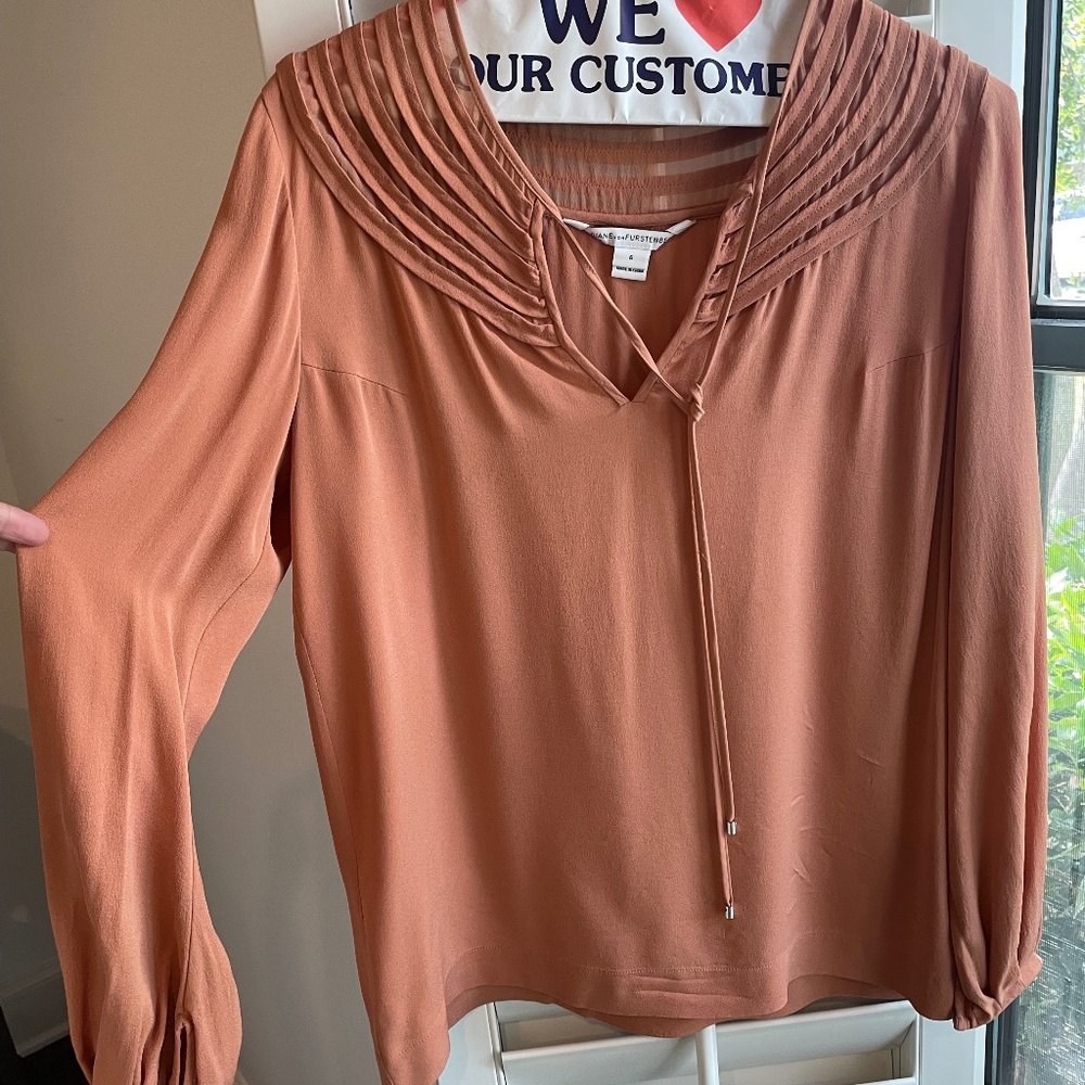 DVF silk blouse